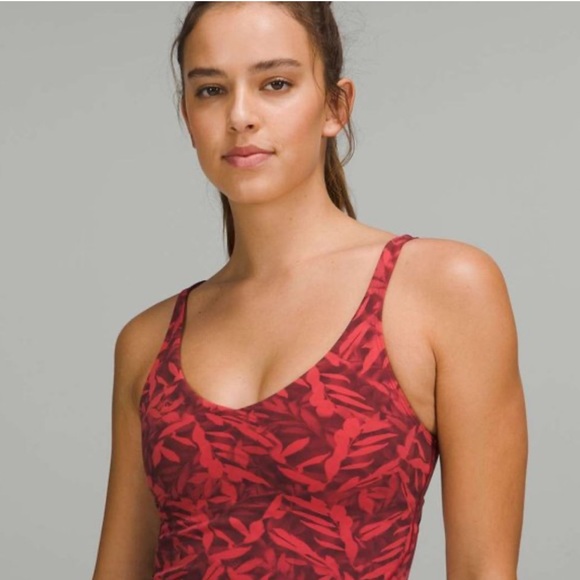 lululemon athletica Other - NWOT Lululemon Align Tank Top Spray Leaf Multi Red Size 4